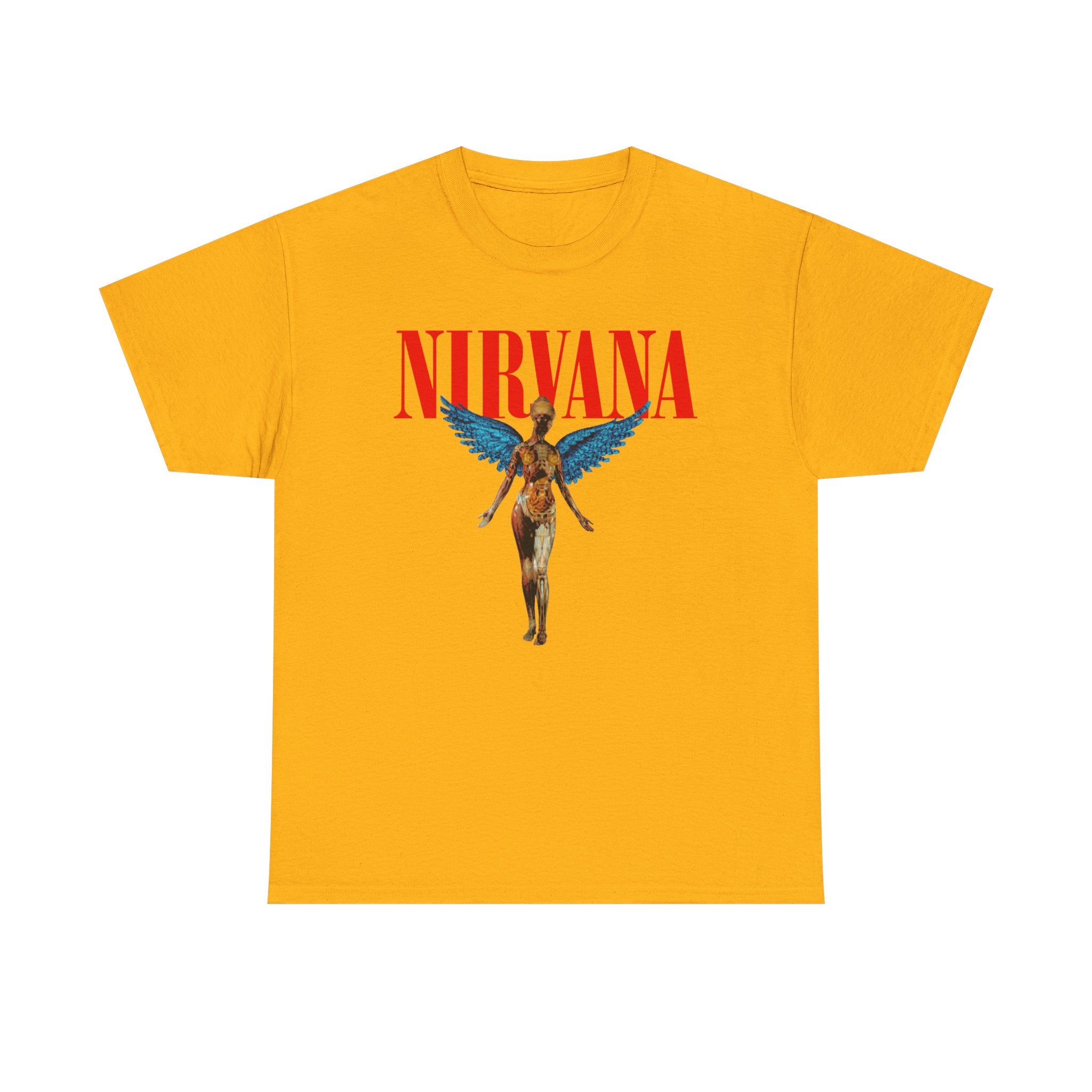 Nirvana Angel Unisex Heavy Cotton Tee - Vintage Band T-Shirt