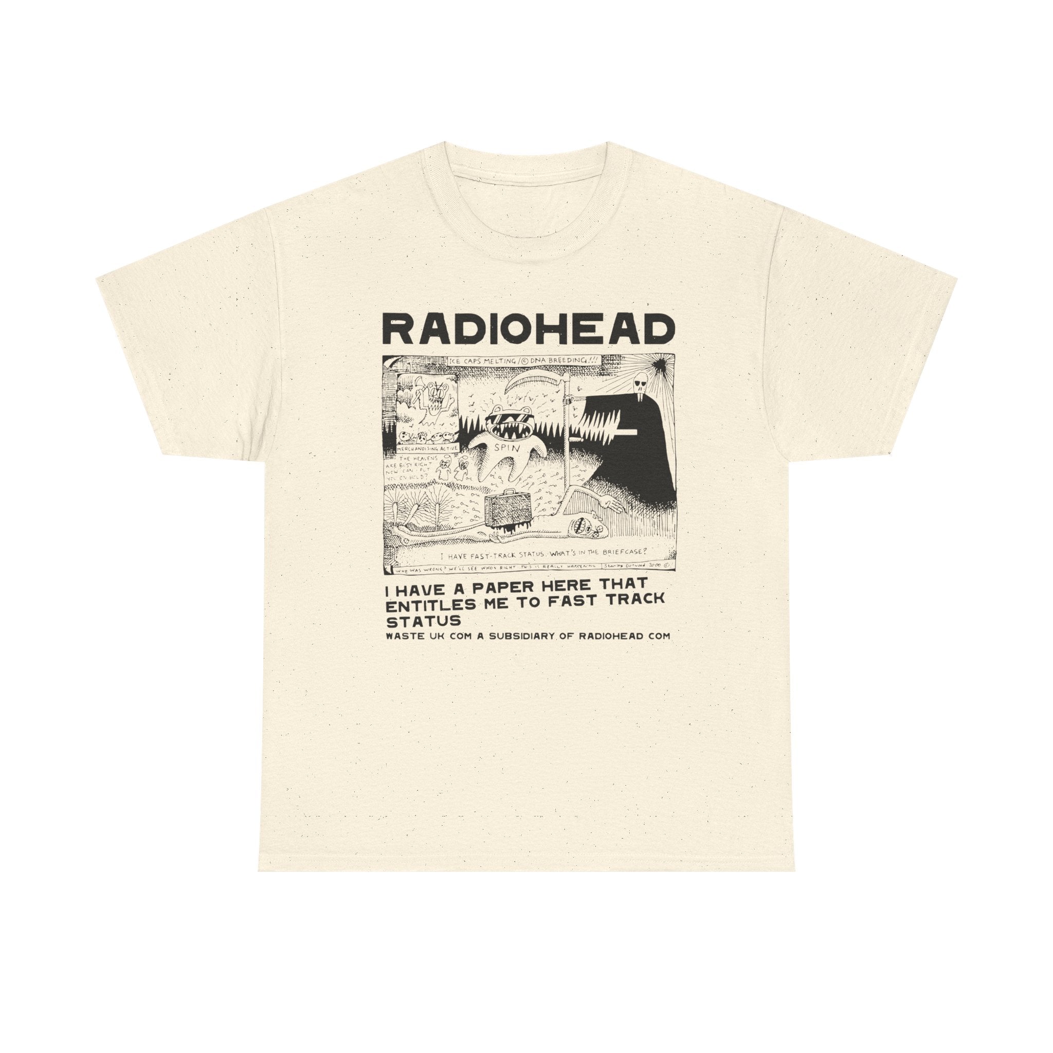 Radiohead PosterUnisex Heavy Cotton Tee