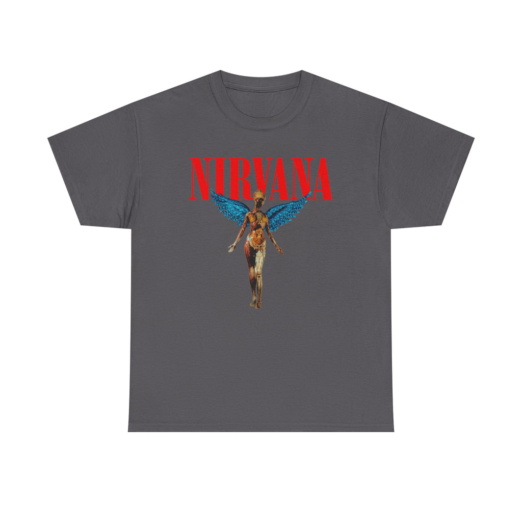 Nirvana Angel Unisex Heavy Cotton Tee - Vintage Band T-Shirt