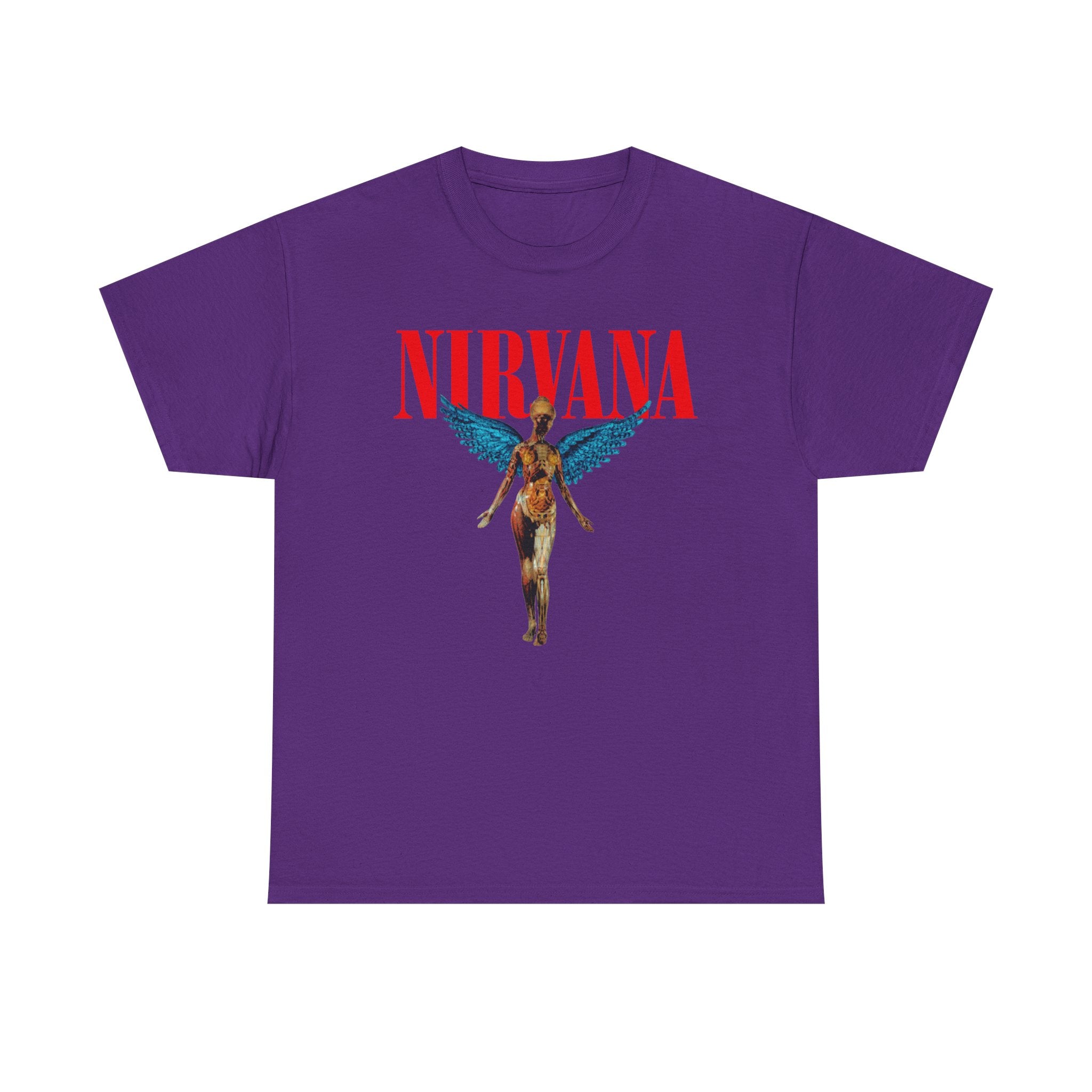 Nirvana Angel Unisex Heavy Cotton Tee - Vintage Band T-Shirt