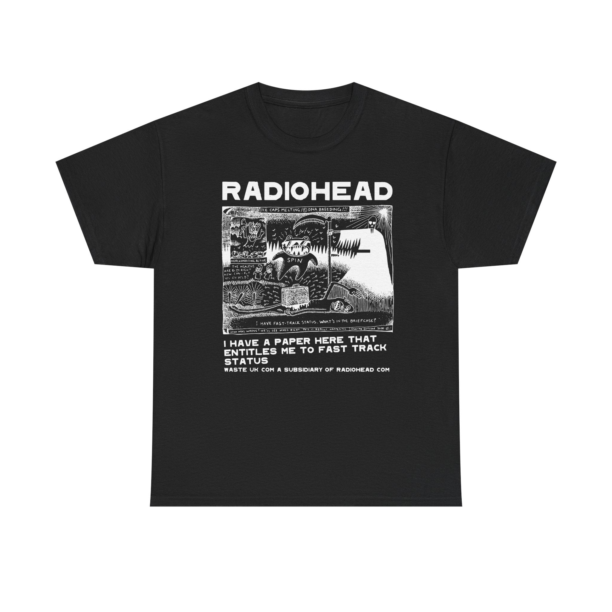 Radiohead PosterUnisex Heavy Cotton Tee