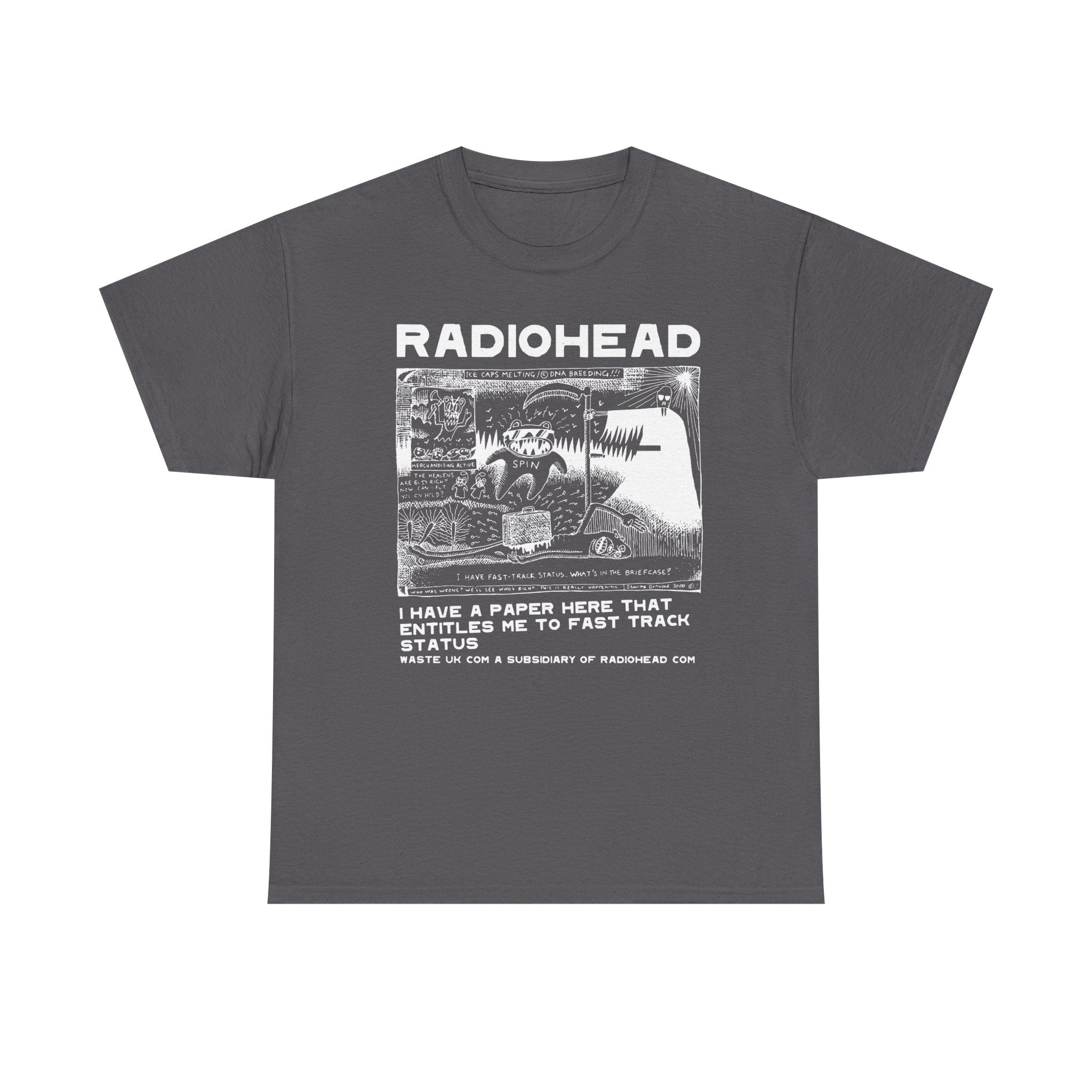 Radiohead PosterUnisex Heavy Cotton Tee