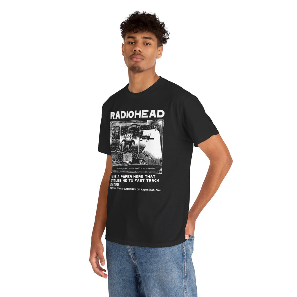 Radiohead PosterUnisex Heavy Cotton Tee