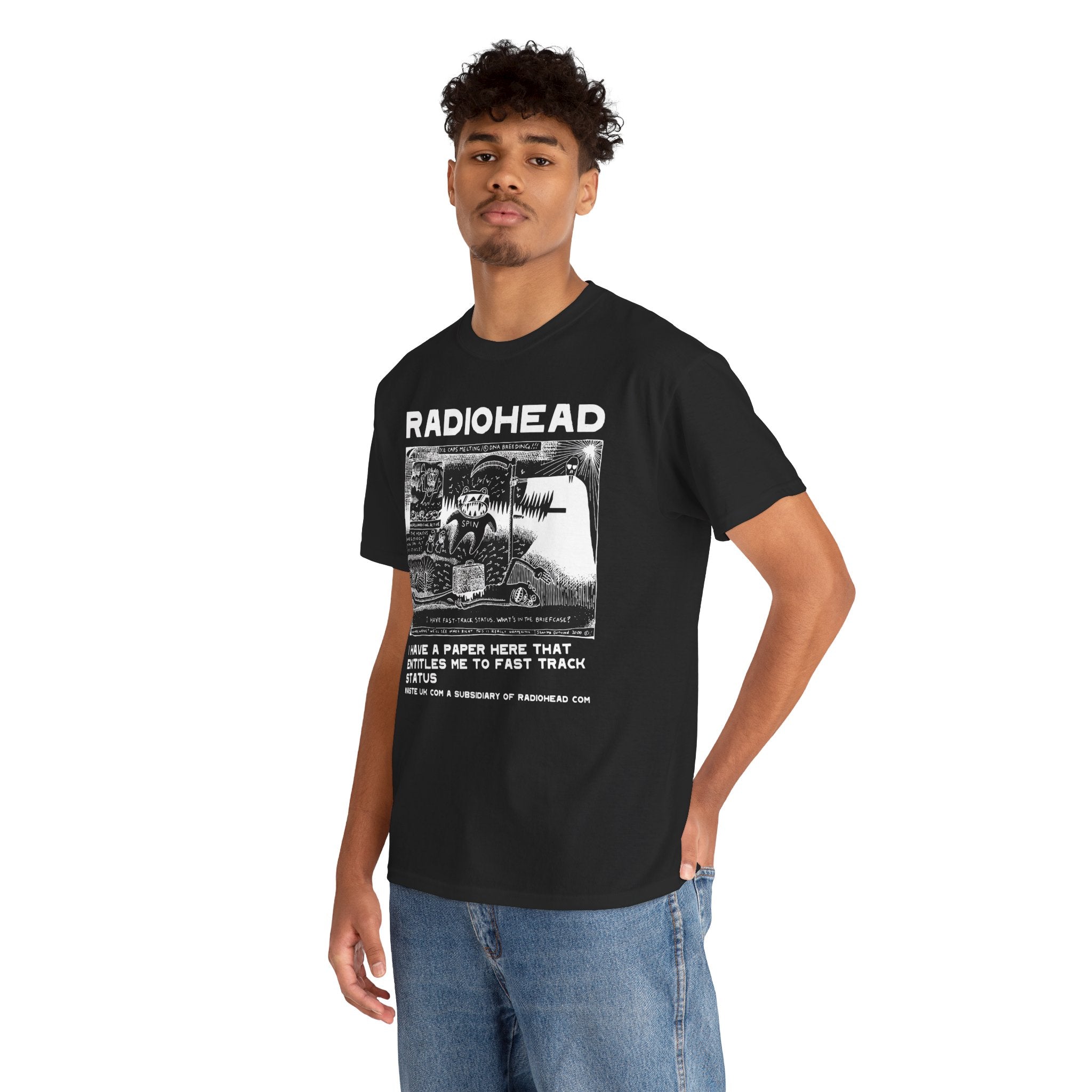 Radiohead PosterUnisex Heavy Cotton Tee