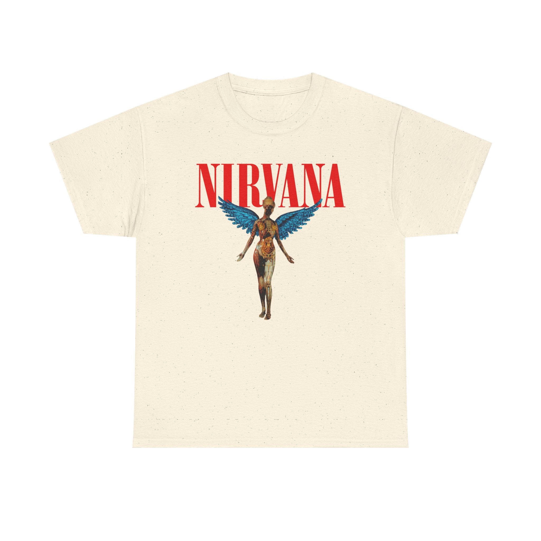 Nirvana Angel Unisex Heavy Cotton Tee - Vintage Band T-Shirt
