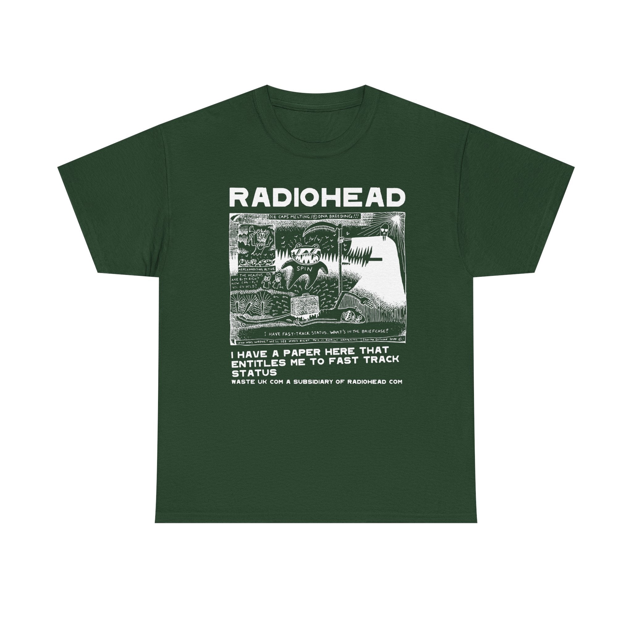 Radiohead PosterUnisex Heavy Cotton Tee