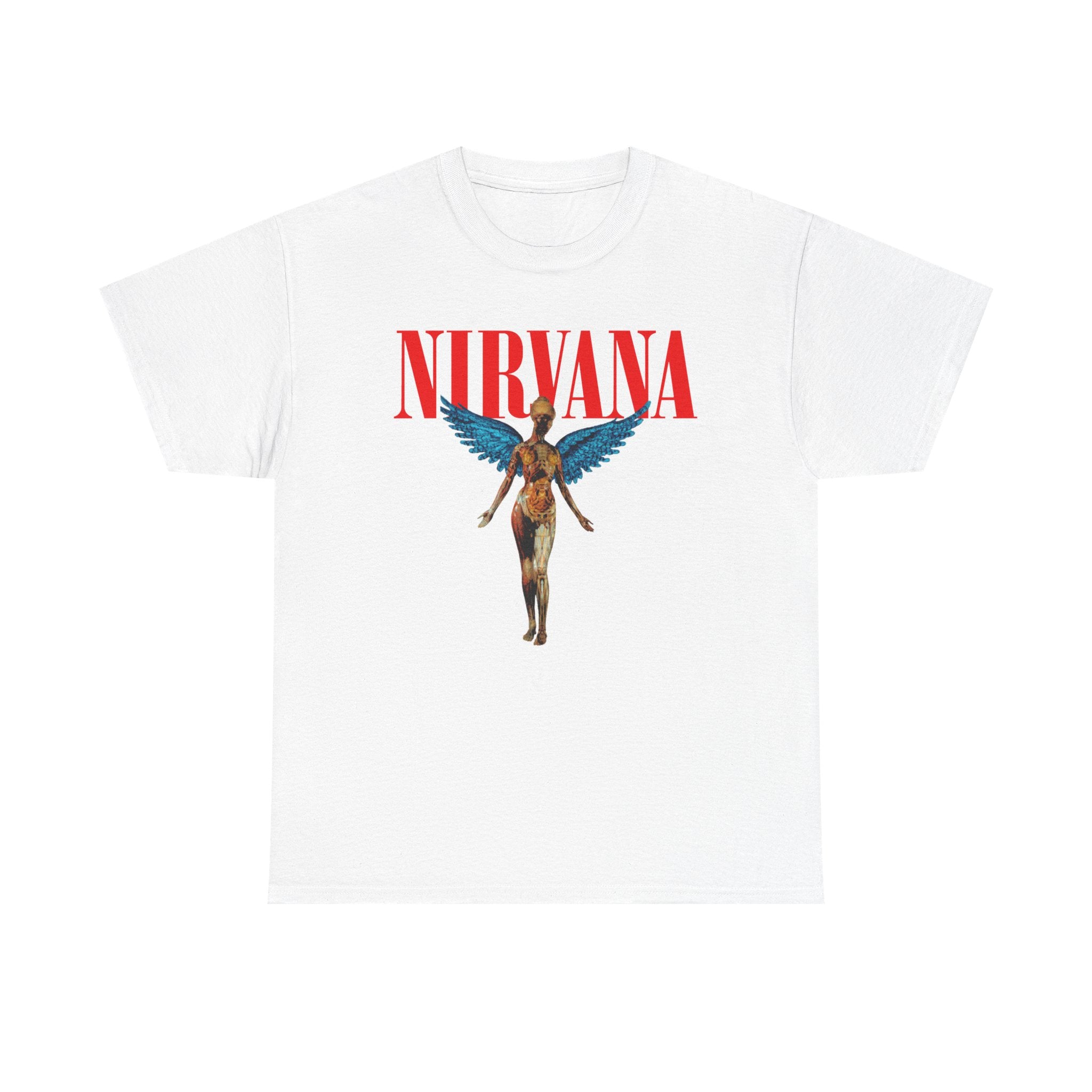 Nirvana Angel Unisex Heavy Cotton Tee - Vintage Band T-Shirt