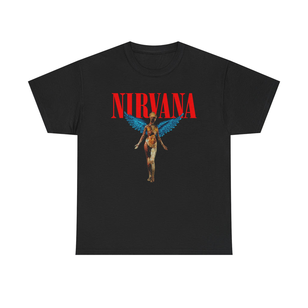 Nirvana Angel Unisex Heavy Cotton Tee - Vintage Band T-Shirt