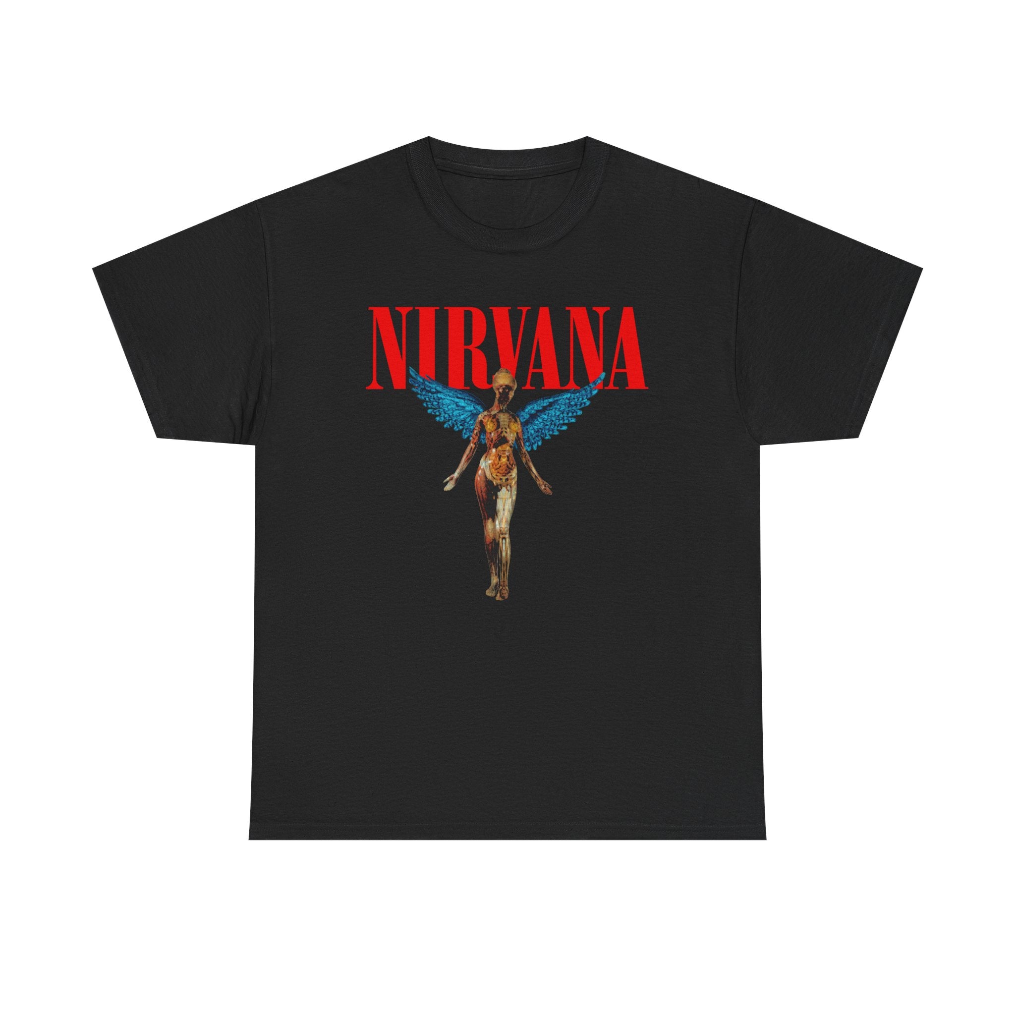 Nirvana Angel Unisex Heavy Cotton Tee - Vintage Band T-Shirt