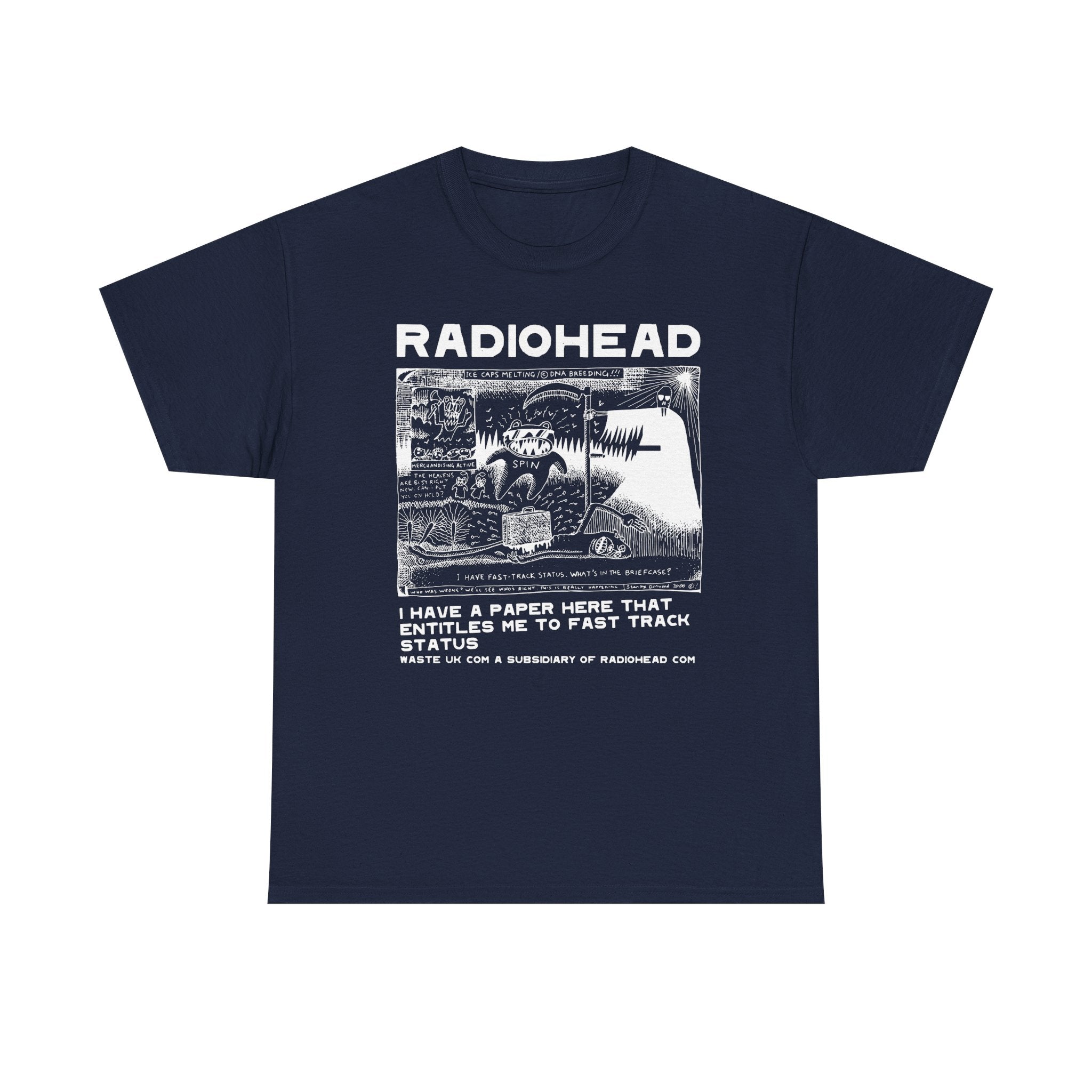 Radiohead PosterUnisex Heavy Cotton Tee