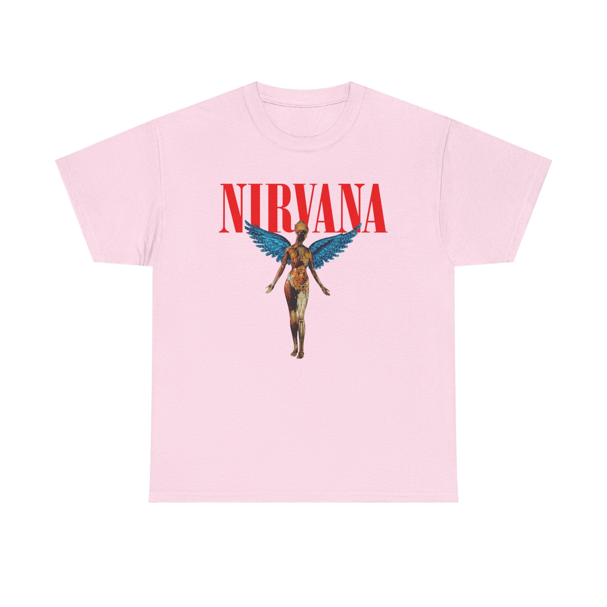 Nirvana Angel Unisex Heavy Cotton Tee - Vintage Band T-Shirt