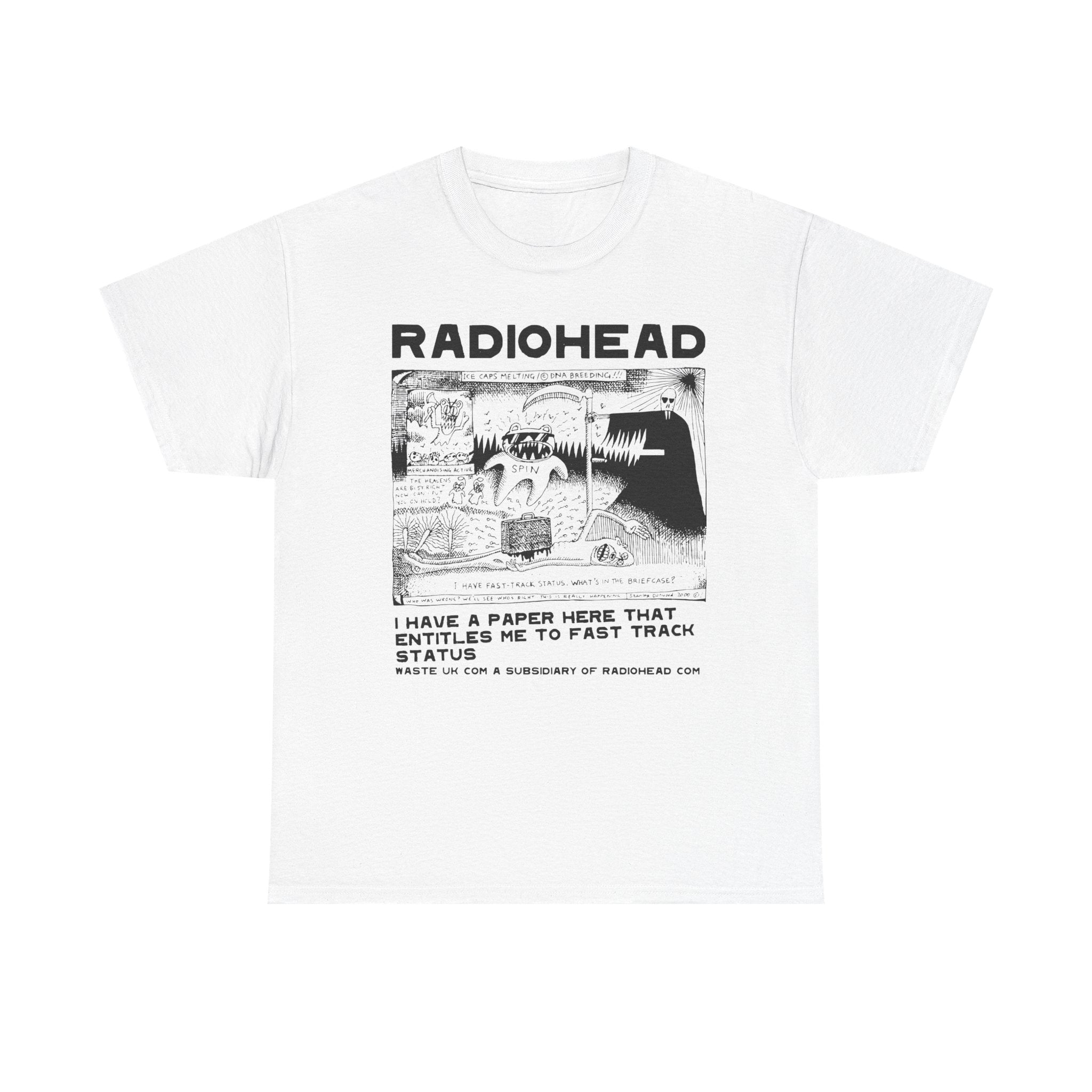 Radiohead PosterUnisex Heavy Cotton Tee