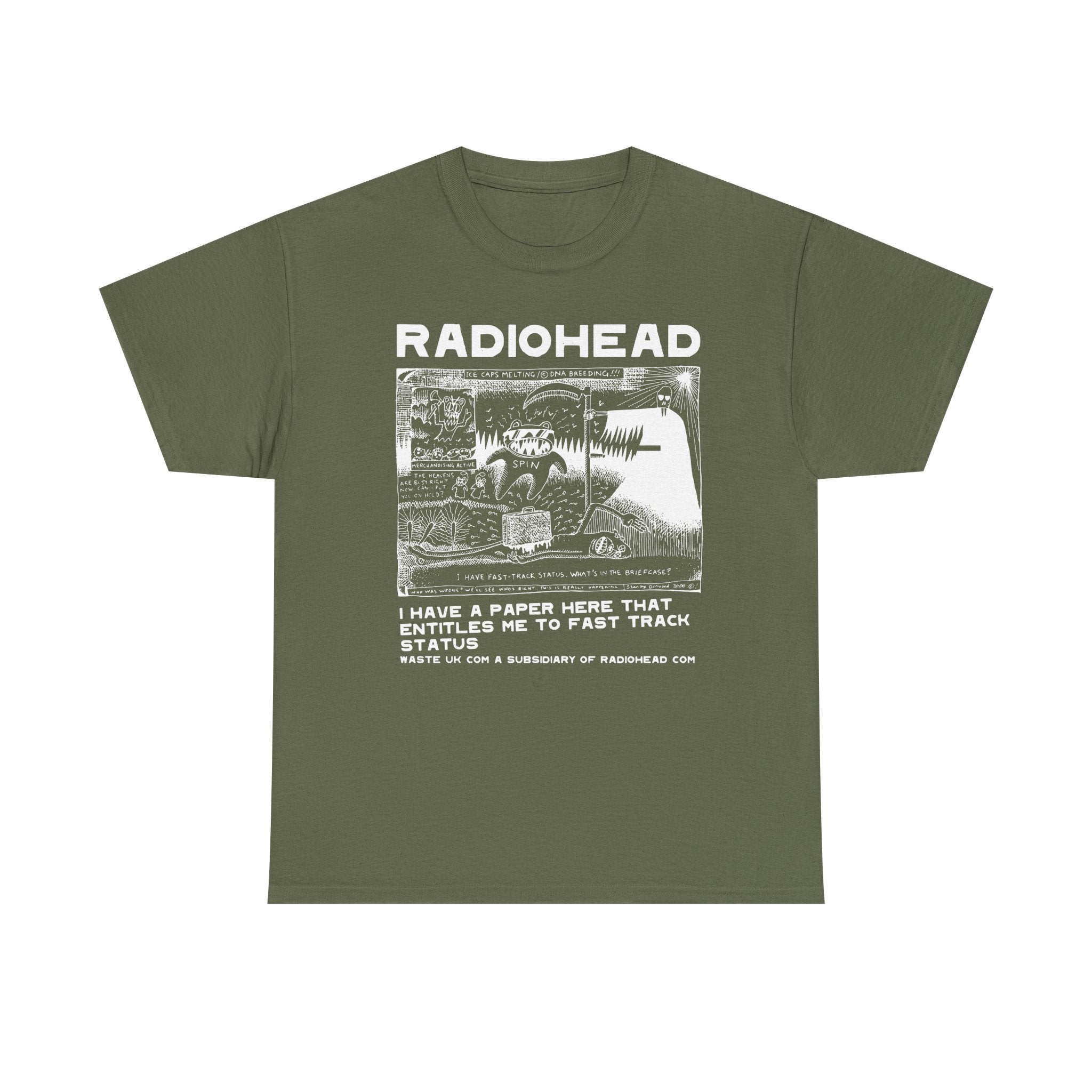Radiohead PosterUnisex Heavy Cotton Tee