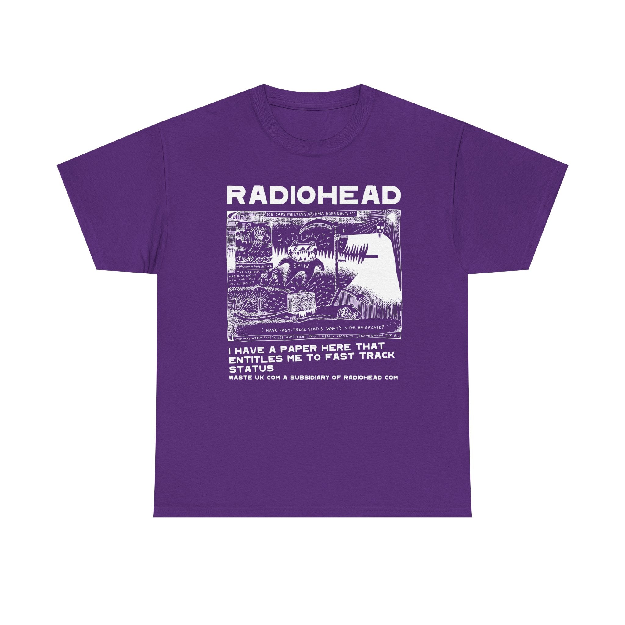 Radiohead PosterUnisex Heavy Cotton Tee