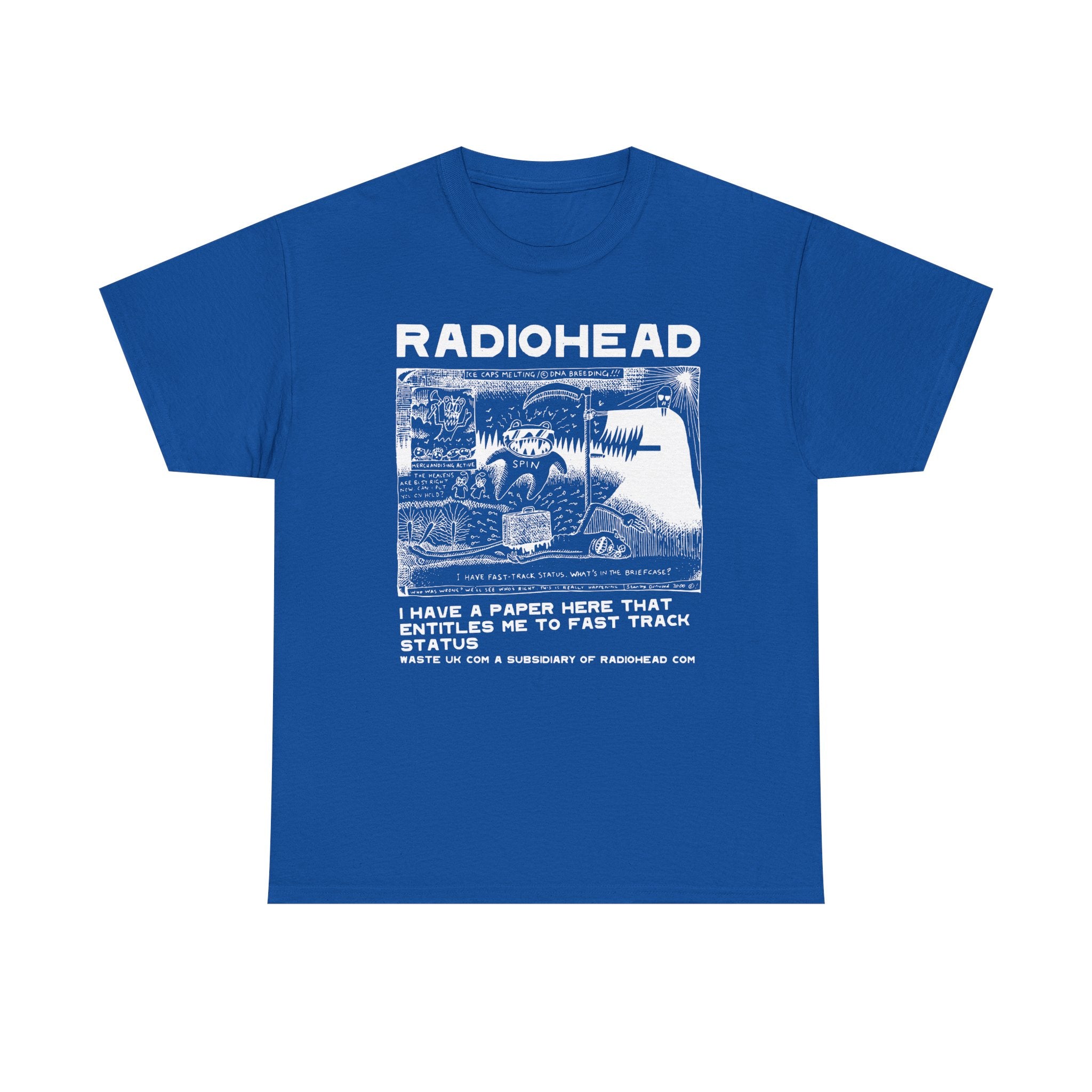 Radiohead PosterUnisex Heavy Cotton Tee
