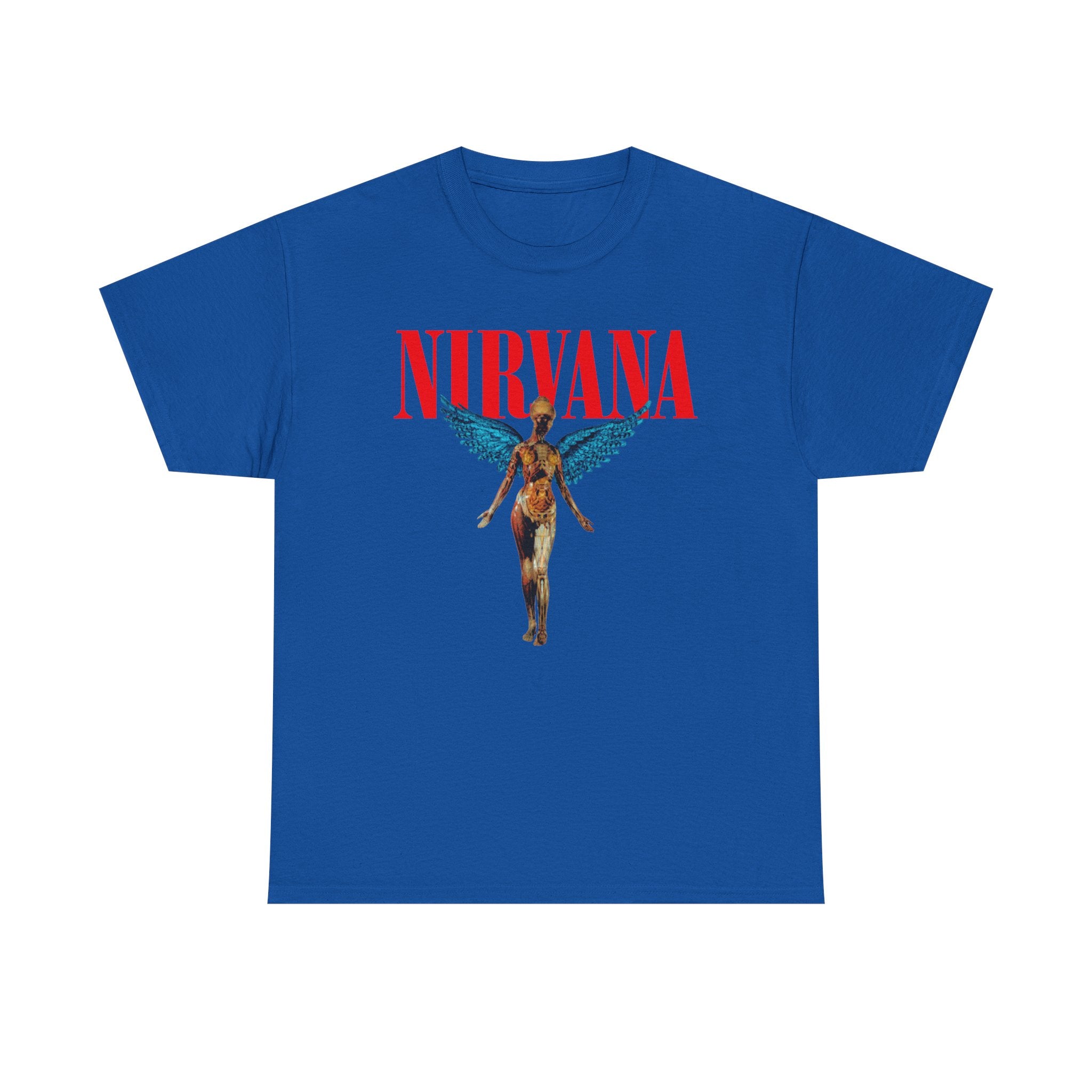 Nirvana Angel Unisex Heavy Cotton Tee - Vintage Band T-Shirt