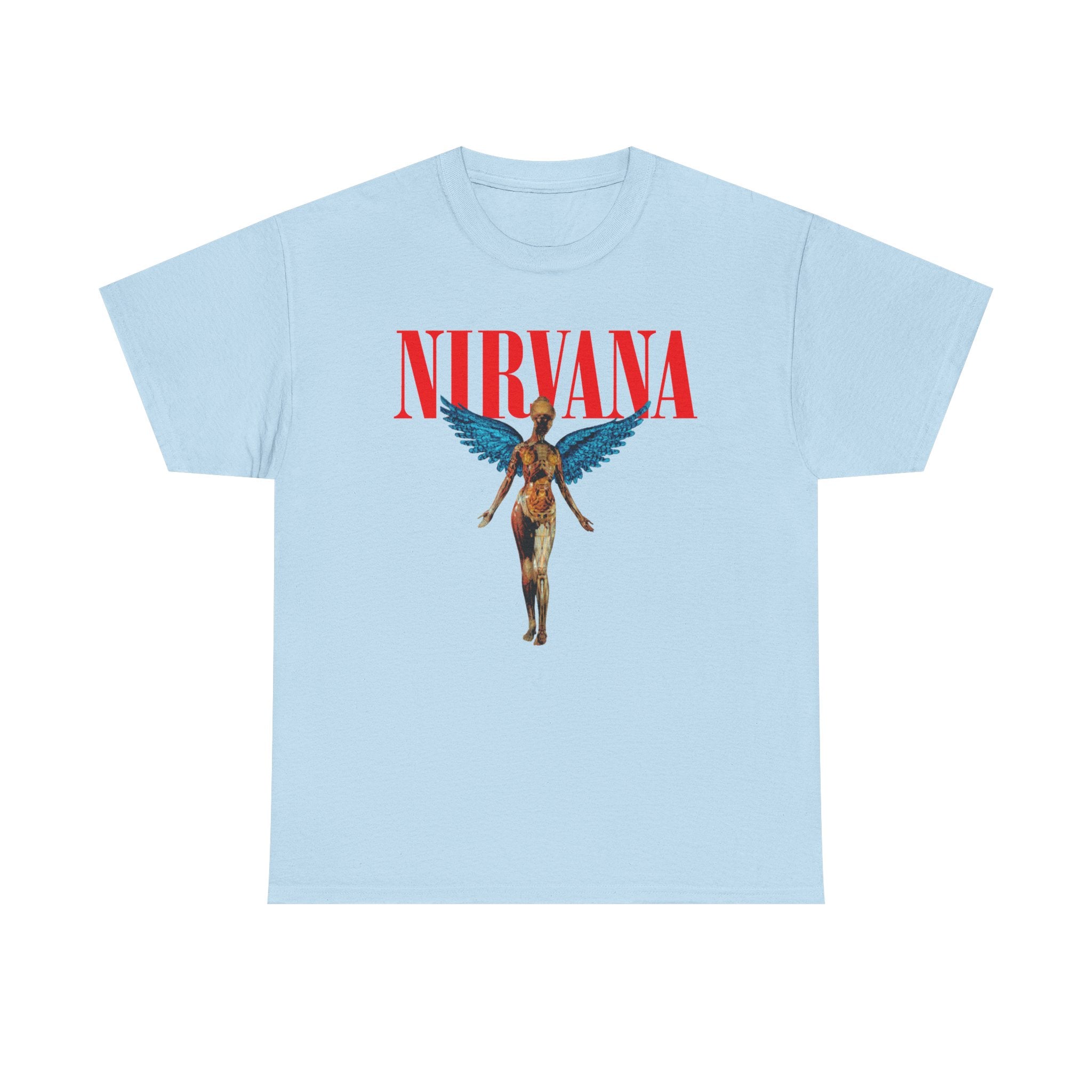 Nirvana Angel Unisex Heavy Cotton Tee - Vintage Band T-Shirt