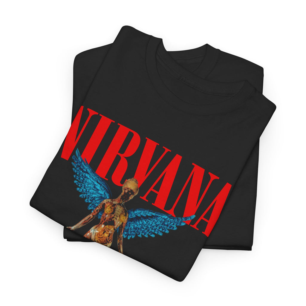 Nirvana Angel Unisex Heavy Cotton Tee - Vintage Band T-Shirt