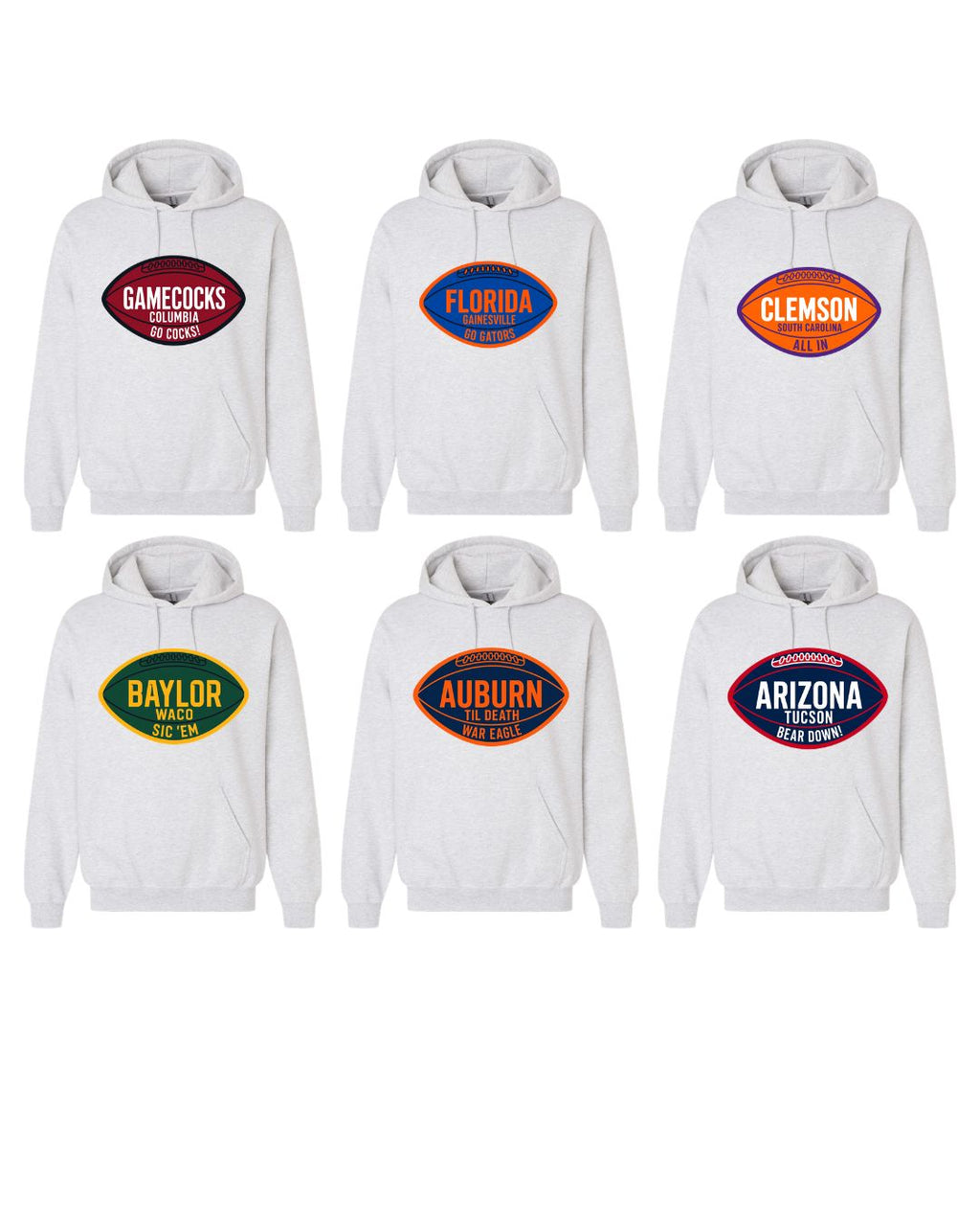 COLLEGE FOOTBALL HOODIES